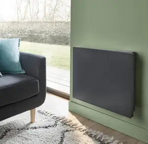Radiateur céramique à inertie sèche "Meilla" anthracite - 1 000 W