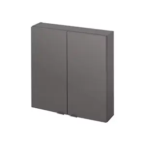 Rangement mural gris taupe Idalie L. 60 x H. 60 x P. 15 cm