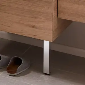 Lot de 2 pieds métal Solal