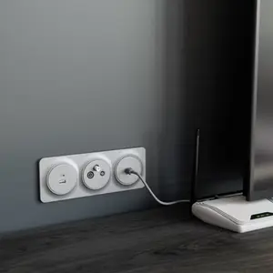 Prise Rj45 gris "Zephyr"