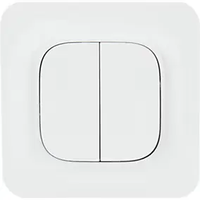 Double interrupteur Jacobsen Kennet blanc complet
