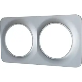 Plaque de finition double Jacobsen Espen argent à assembler