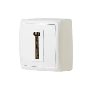 Prise téléphone en saillie blanche "Barran"