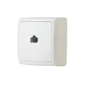 Prise Ethernet RJ45 en saillie blanche "Barran"