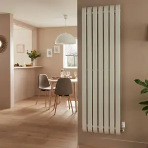 Radiateur en acier "Hellen" blanc - H. 180 x l. 54 cm