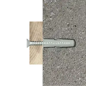 Cheville Multi 10mm - 24PCS, polypropylène, charge 85kg, multi-matériaux