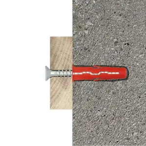 Cheville multi 6mm - 30pcs, polypropylène, vis pour multi-matériaux