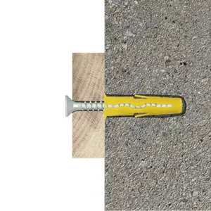 Cheville multi 5mm - 30pcs, polypropylène, vis pour multi-matériaux
