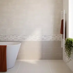 Décor mural "Sabio" crème - l. 20 x L. 60 cm