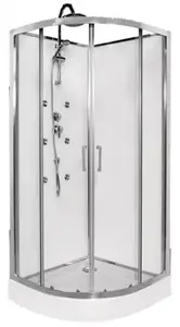 Cabine de douche hydromassante blanc - 90 x 90 cm
