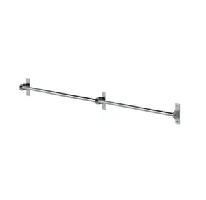 Barre de crédence chrome brillant - L. 120cm