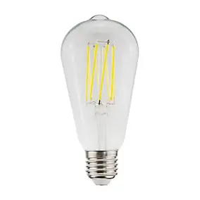 Ampoule LED E27 edison filament 806lm=60W blanc chaud Eco Jacobsen