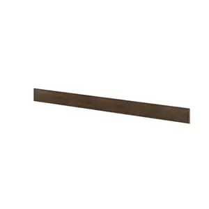 Plinthe "Heline" noyer mat - l. 2.4m x h. 15cm