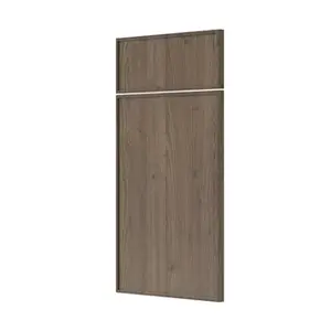 Façade 1 porte + 1 tiroir 40cm "Heline" noyer mat - l. 39.7 x h. 71.5cm