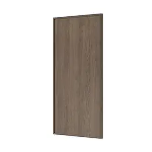 Façade 1 porte 40cm "Heline" noyer mat - l. 39.7 x h. 71.5cm