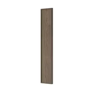Façade 1 porte 15cm "Heline" noyer mat - l. 14.7 x h. 71.5cm