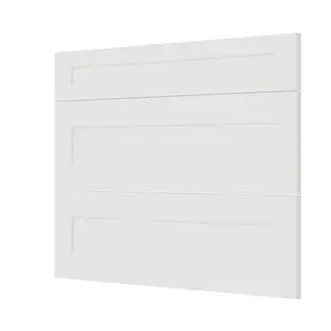Façade 1 tiroir + 2 casseroliers 100cm "Florie" blanc mat - L. 99.7 x H. 71.5cm