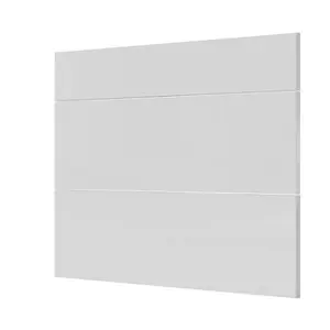 Façade 1 tiroir + 2 casseroliers 100cm "Dorice" blanc brillant - L. 99.7 x H. 71.5cm