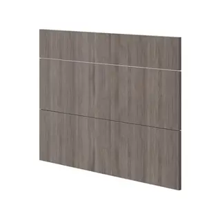 Façade 1 tiroir + 2 casseroliers 100cm "Basilie" chêne gris - L. 99.7 x H. 71.5cm