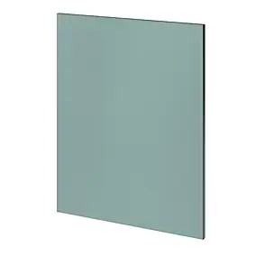 Côté de remplacement bas droit Goodhome Stevia vert mat H. 72 cm x l. 57 cm x Ep. 18 mm
