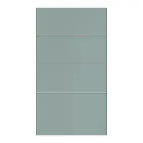 Façade de cuisine 3 tiroirs et 1 casserolier Stevia vert mat l. 40 cm x H. 72 cm GoodHome