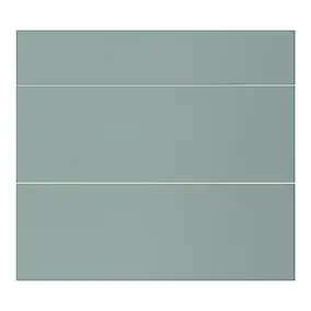 Façade de cuisine 1 tiroir et 2 casseroliers Stevia vert mat l. 80 cm x H. 72 cm GoodHome