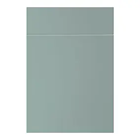 Façade de cuisine 1 porte et 1 tiroir Stevia vert mat l. 50 cm x H. 72 cm GoodHome