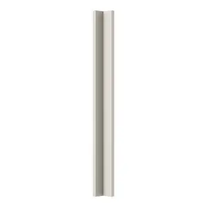 Fileur d'angle bas "Dorice" beige mat - h. 71.5cm