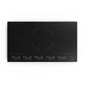 Plaque de cuisson induction 5 foyers GoodHome coloris noir l.90 x P.52 x H.6 cm