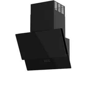 Hotte inclinée PlasmaSense GoodHome GHAG60 en verre noir