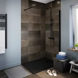 Paroi de douche à l'italienne Walk-In "Calia" l.120 cm en verre transparent
