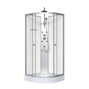 Cabine de douche hydromassante "White & Silver" - 85 x 85 cm