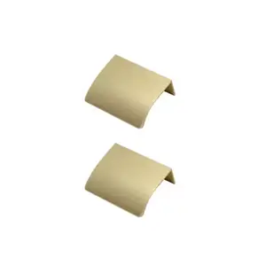 2 boutons de cuisine prise en main 5cm laiton brossé