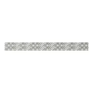 Crédence effet carreaux de ciment gris L.180 x H.20 cm x Ep. 3 mm