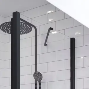 Barre de fixation noir "Calia" L. 70 cm