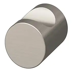 Bouton de meuble cylindre gris Dizel GoodHome Ø2 x P.2,5 cm