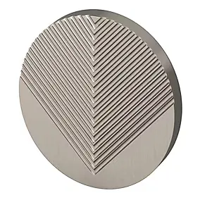 Bouton de meuble arrondi Garlan gris ⌀.34mm x L.34mm