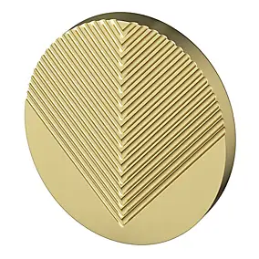 Bouton de meuble arrondi Garlan or ⌀.34mm x L.34mm