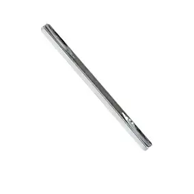Carré de poignée de porte à gorge acier ⌀6 mm H. 6 x L.110 mm gris