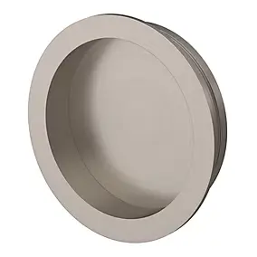 Bouton de meuble ovale GoodHome Minzh gris Ø3.5cm x l.2.5cm x h.2cm x p.2cm