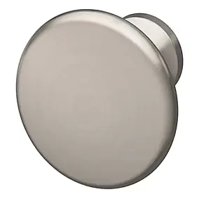 Bouton de meuble GoodHome Prat gris Ø2.9cm x l.2.9cm x h.2.5cm x p.2.5cm