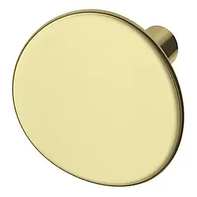Bouton de meuble arrondi Meham GoodHome effet or Ø3.5cm x l.3.2cm x H.3cm