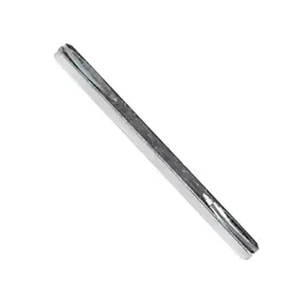 Carré de poignée de porte à goupilles acier ⌀7 mm H. 7 x L.110 mm gris