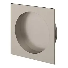 Bouton de meuble arrondi GoodHome Minzh bronze Ø3.5cm x l.3.5cm x h. 2cm x p.2cm