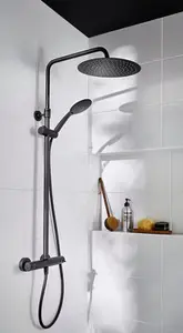 Colonne de douche thermostatique Wivine noir