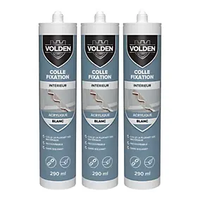 Colle acrylique multi-usage Volden 290 ml blanc, 3 pièces