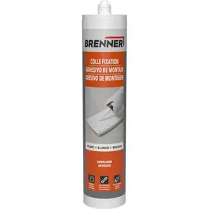 Colle de fixation acrylique intérieur blanche - cartouche 290 ML