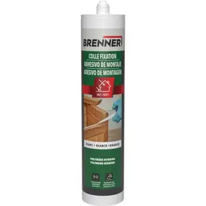Colle de fixation polymère blanche intérieur/extérieur - cartouche 290 ML