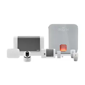 Pack alarme Diagral Précision sirène DIAG03CSF + Caméra connectée intérieure motorisée DIAG23VCF