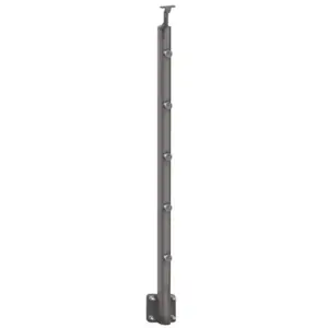 Poteau latéral aluminium "Jorun" ⌀4,3 cm x H. 113,7 cm